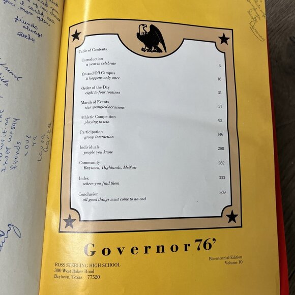 Ross Sterling High School 1976 Yearbook Annual Baytown Texas TX Governor Vol X - Picture 12 of 16